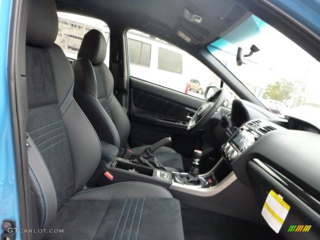 2016 Subaru WRX STI HyperBlue Limited Edition Front Seat Photo #107644940
