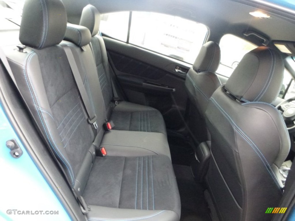 Carbon Black/Hyper Blue Interior 2016 Subaru WRX STI HyperBlue Limited Edition Photo #107644949