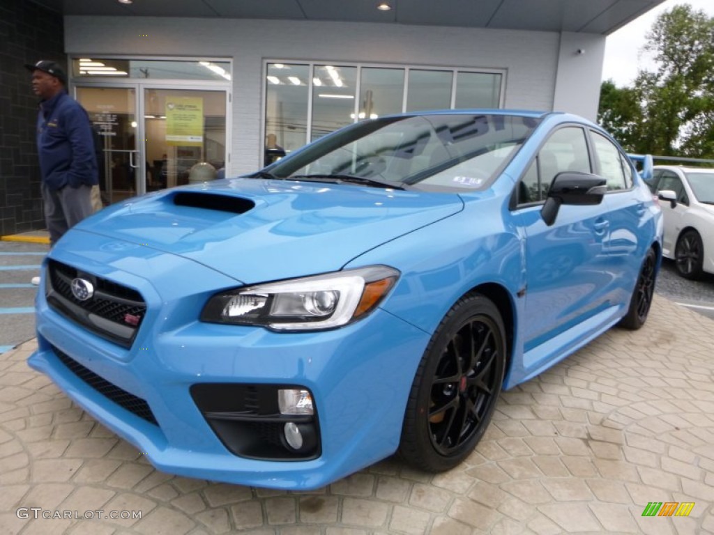 Hyper Blue 2016 Subaru WRX STI HyperBlue Limited Edition Exterior Photo #107645018