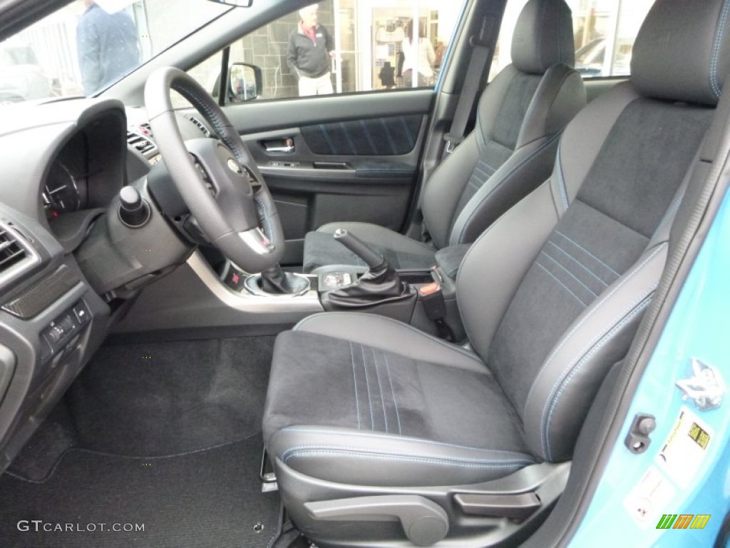 2016 Subaru WRX STI HyperBlue Limited Edition Front Seat Photo #107645090
