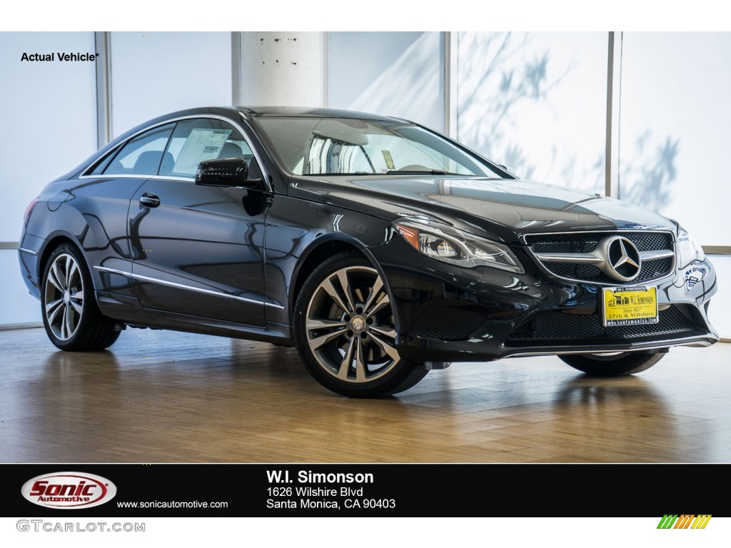 2016 E 400 Coupe - Black / Espresso Brown/Silk Beige photo #1