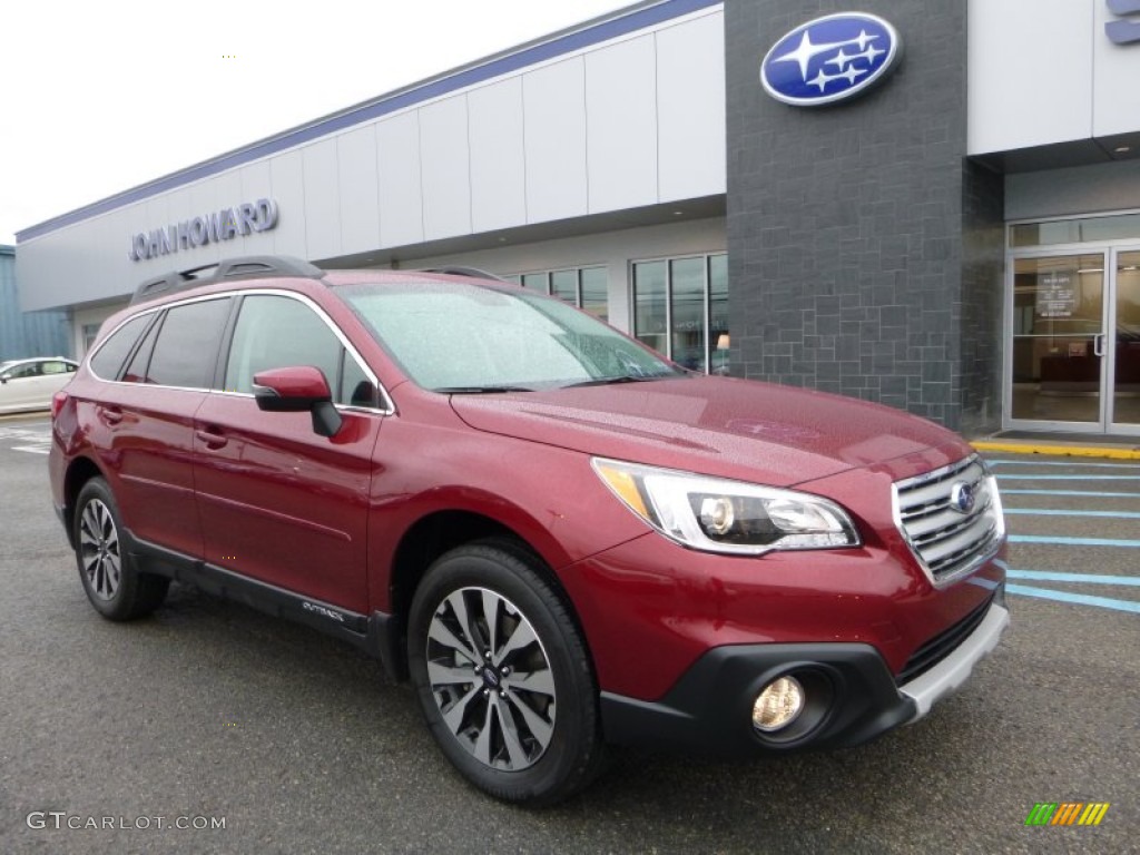 2016 Outback 2.5i Limited - Venetian Red Pearl / Slate Black photo #1