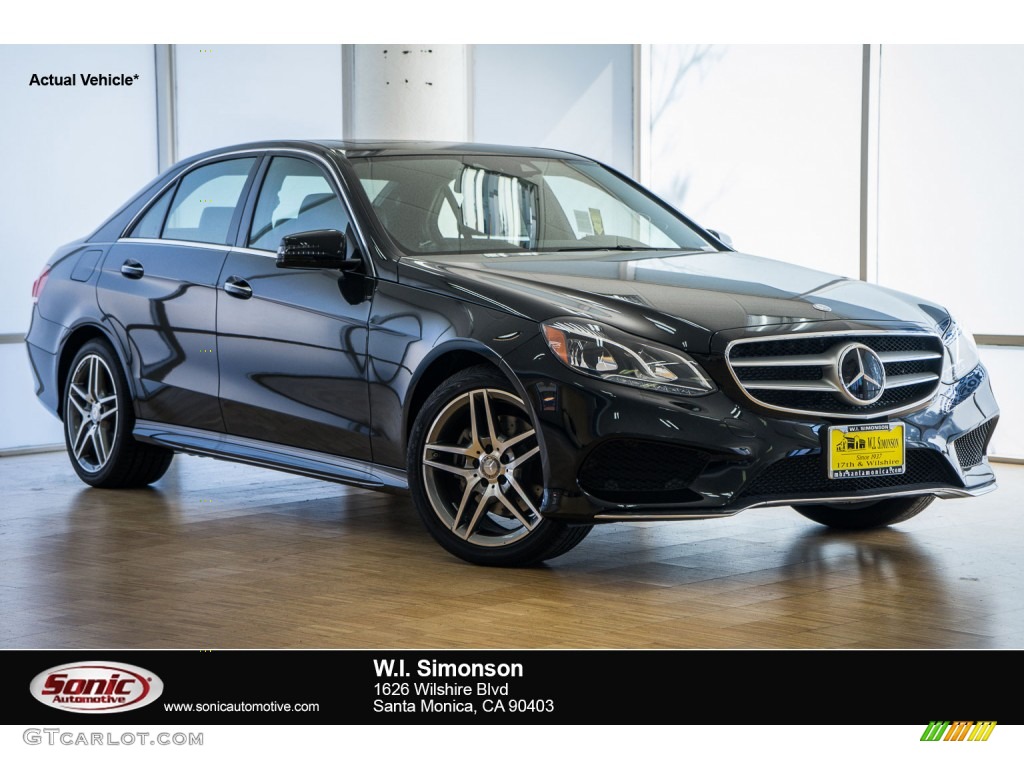 2016 E 400 Sedan - Black / Black photo #1