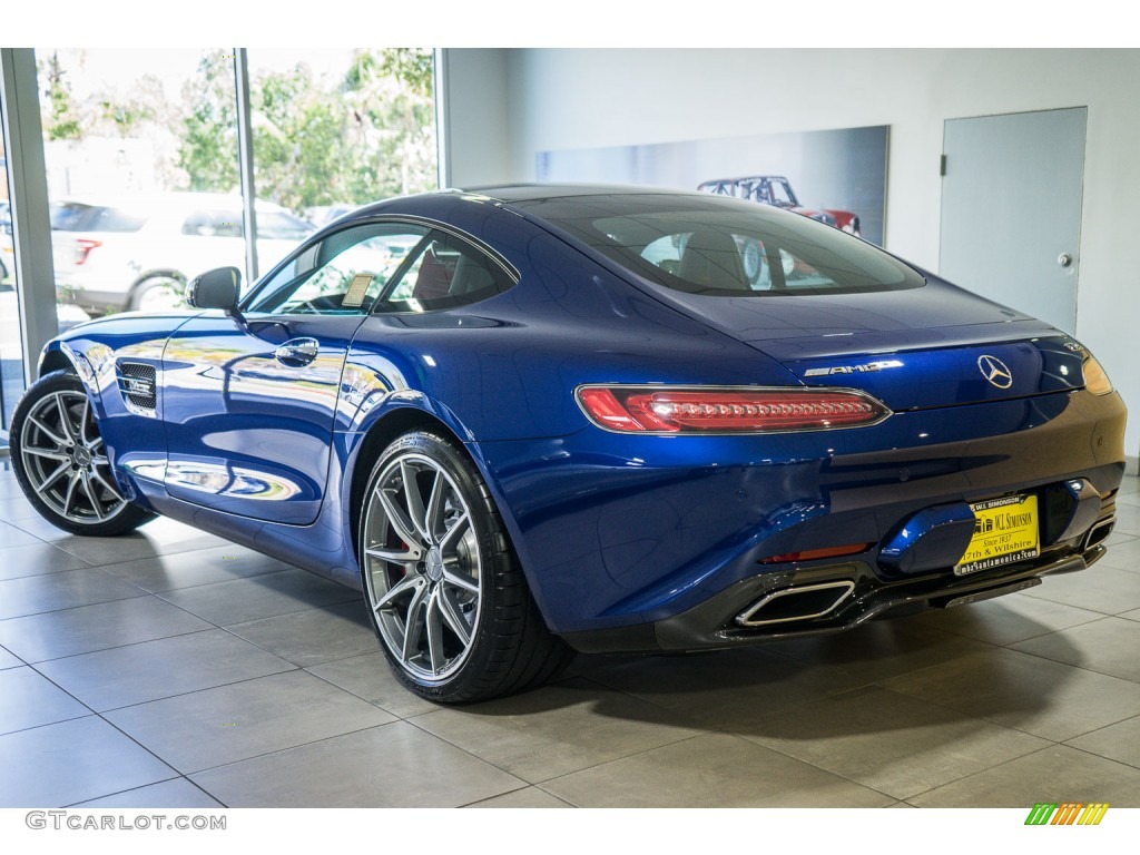 2016 AMG GT S Coupe - Brilliant Blue Metallic / Silver Pearl/Black photo #3