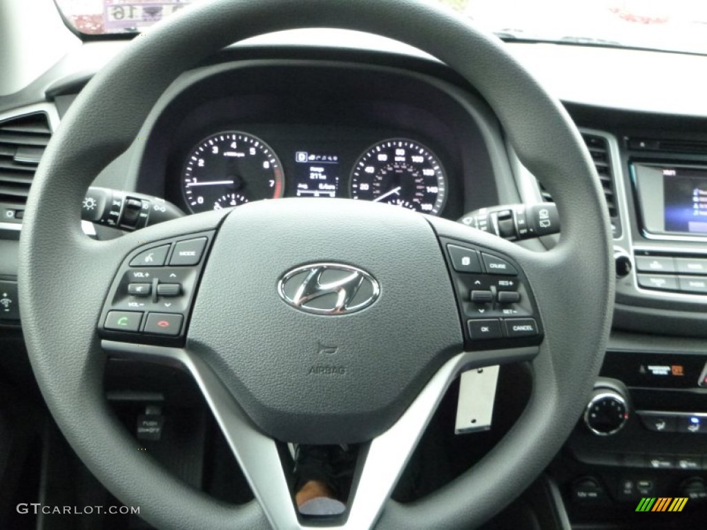 2016 Hyundai Tucson SE AWD Black Steering Wheel Photo #107650157