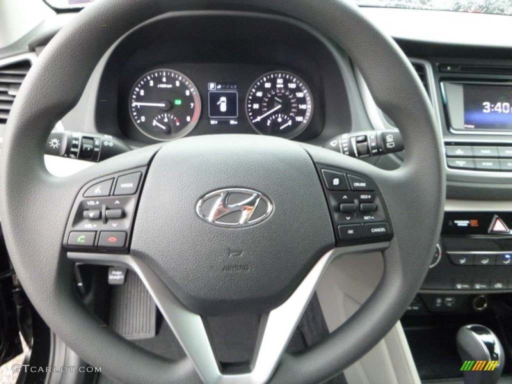 2016 Hyundai Tucson SE AWD Gray Steering Wheel Photo #107650904