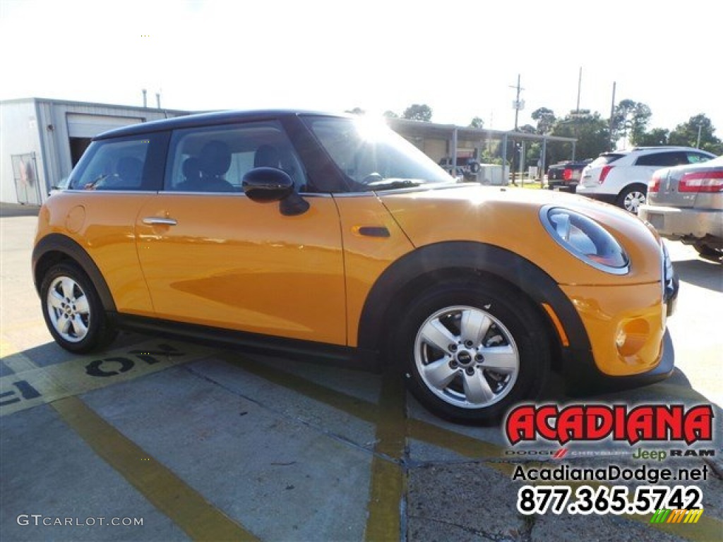2014 Cooper Hardtop - Volcanic Orange / Carbon Black photo #11