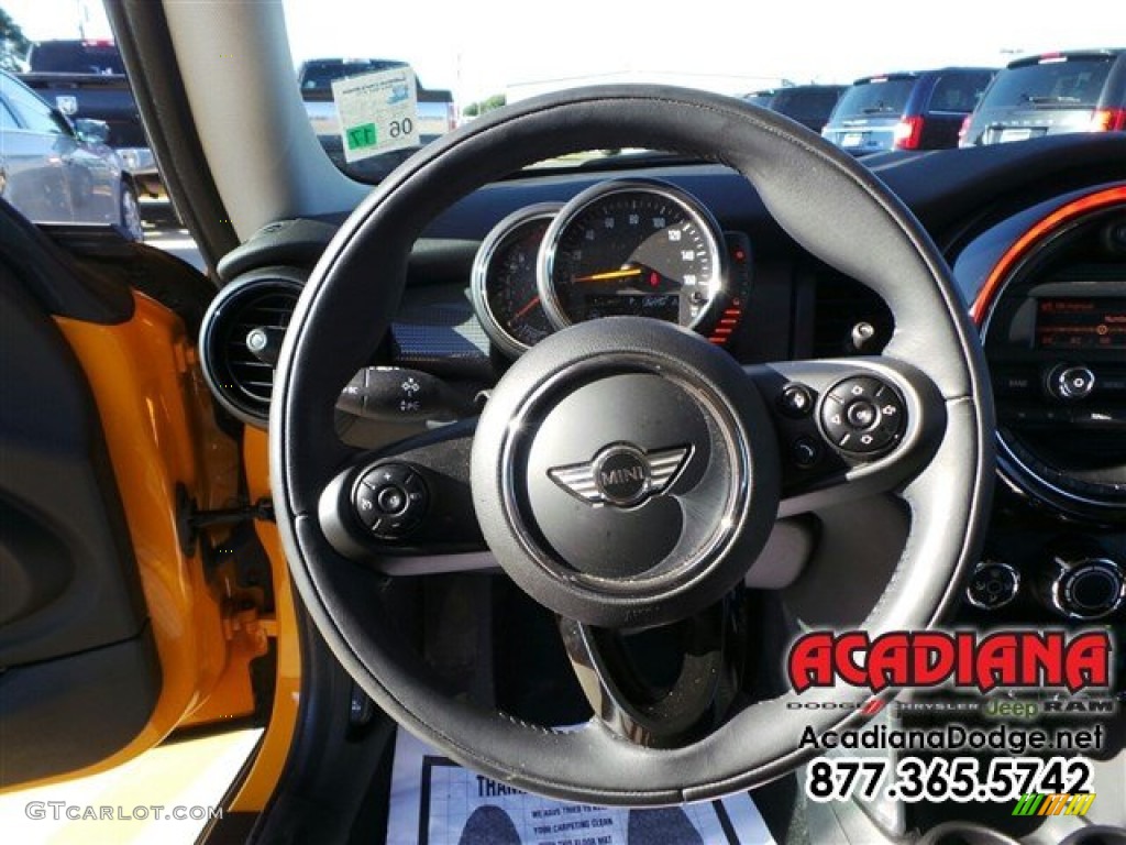 2014 Cooper Hardtop - Volcanic Orange / Carbon Black photo #19