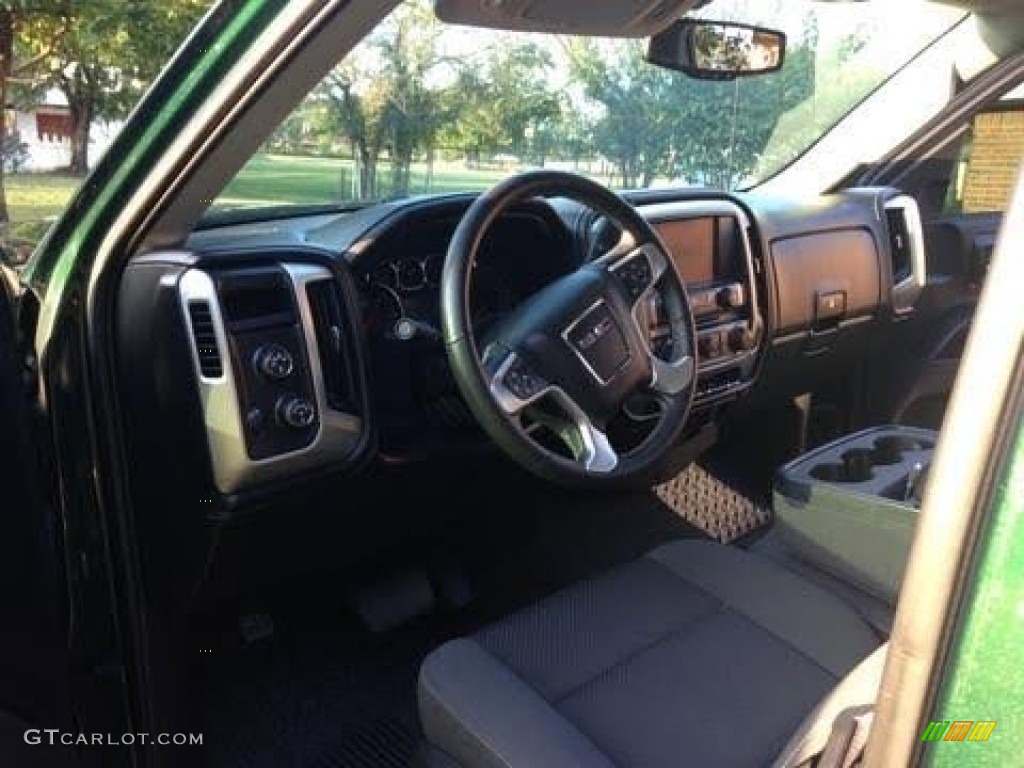 2014 Sierra 1500 SLE Crew Cab 4x4 - Emerald Green Metallic / Cocoa/Dune photo #9