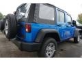 2016 Hydro Blue Pearl Jeep Wrangler Unlimited Sport 4x4  photo #3