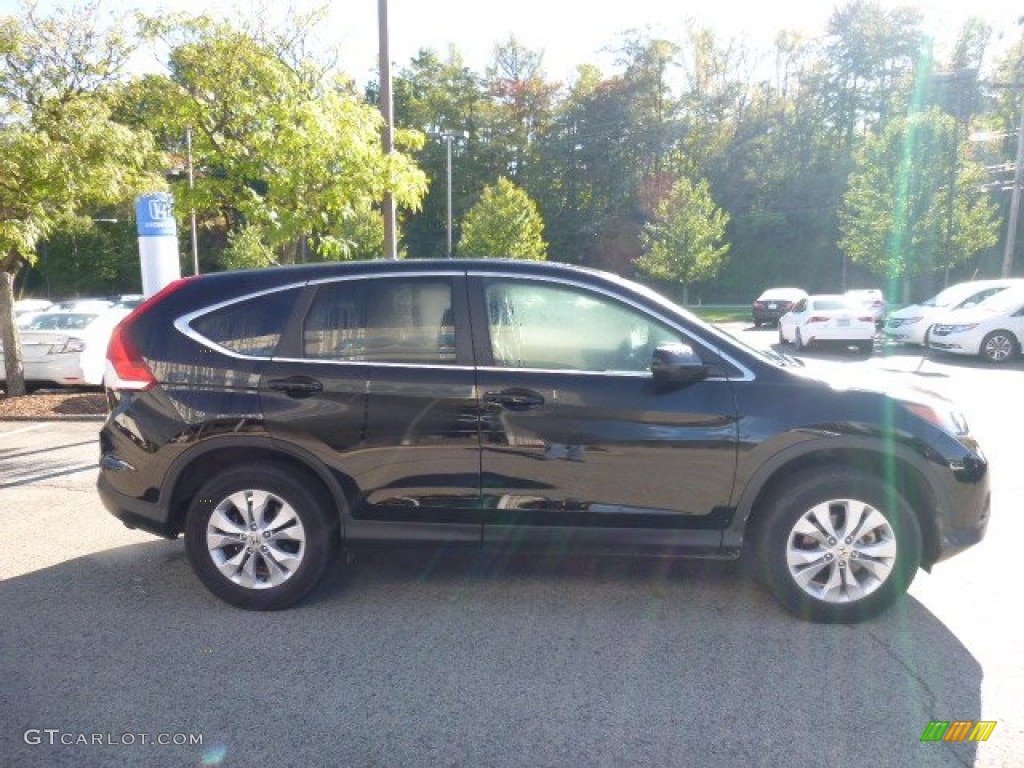 2014 CR-V EX AWD - Crystal Black Pearl / Black photo #6