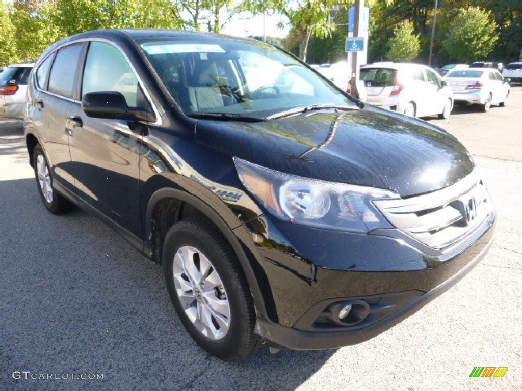 2014 CR-V EX AWD - Crystal Black Pearl / Black photo #7