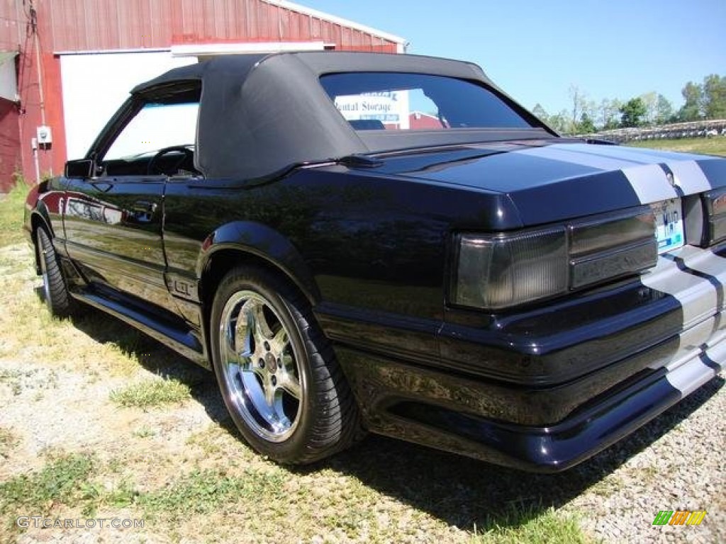 1985 Mustang GT Convertible - Black / Grey photo #2