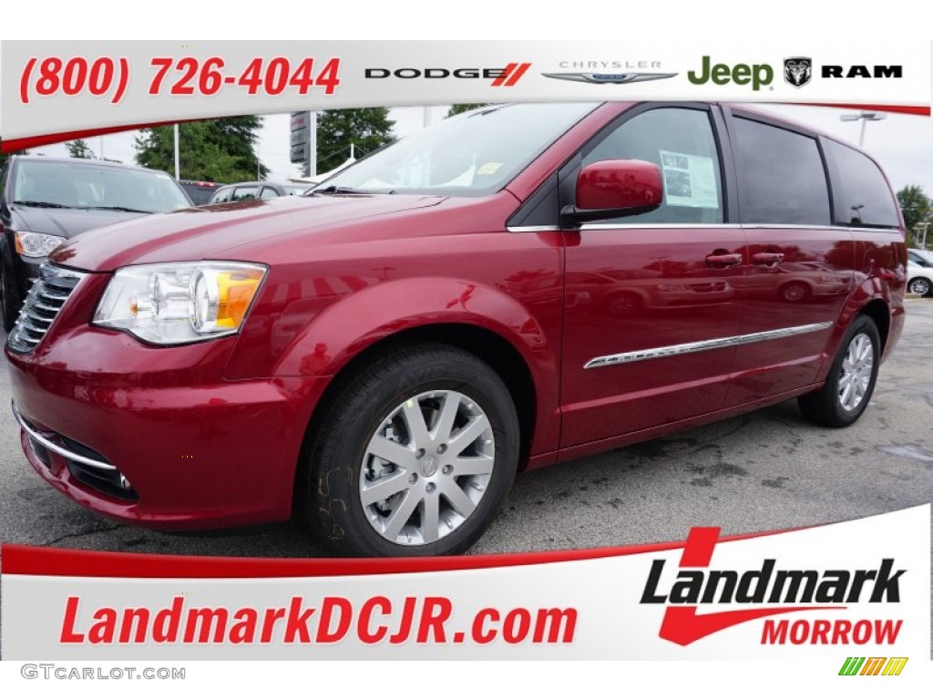 Deep Cherry Red Crystal Pearl Chrysler Town & Country