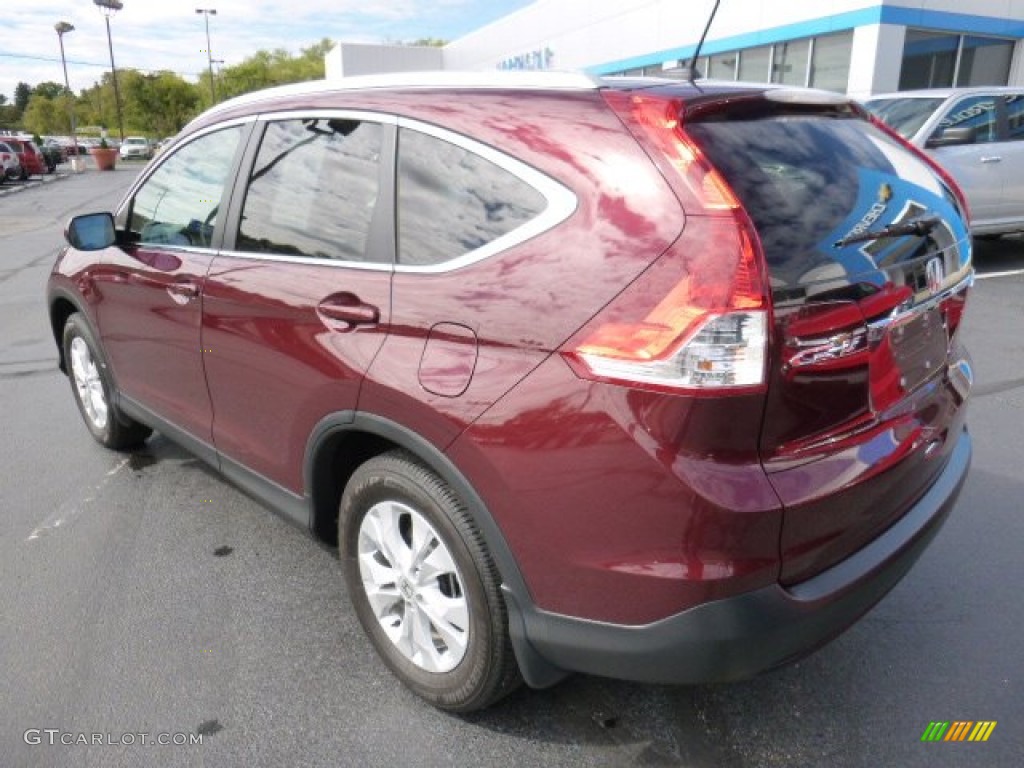 2014 CR-V EX-L AWD - Basque Red Pearl II / Gray photo #3