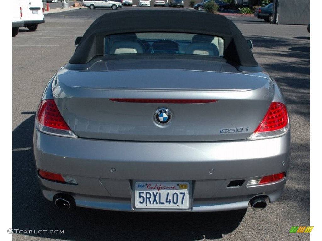 2006 6 Series 650i Convertible - Silver Grey Metallic / Cream Beige photo #3