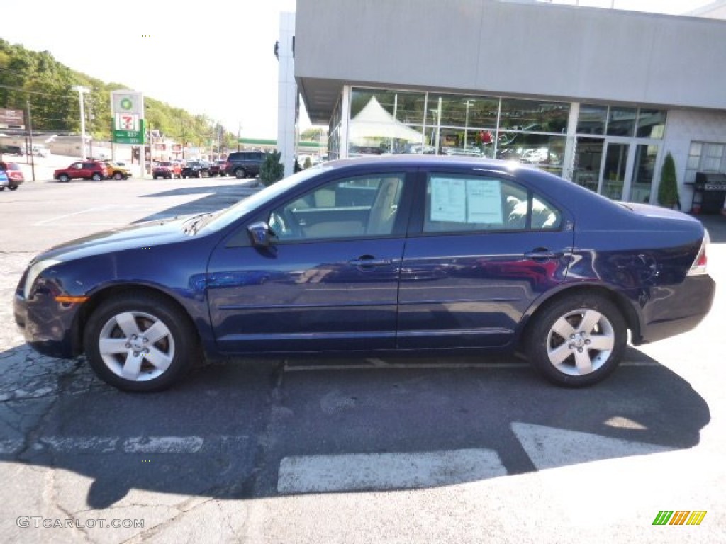 2006 Fusion SE - Dark Blue Pearl Metallic / Camel photo #2