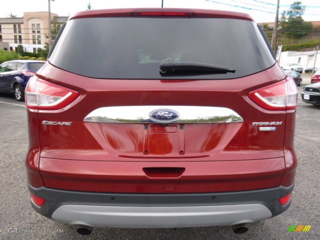 2014 Escape Titanium 1.6L EcoBoost 4WD - Sunset / Charcoal Black photo #3