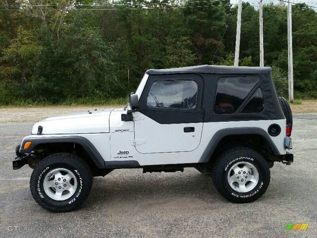 2003 Wrangler Sport 4x4 - Bright Silver Metallic / Dark Slate Gray photo #10