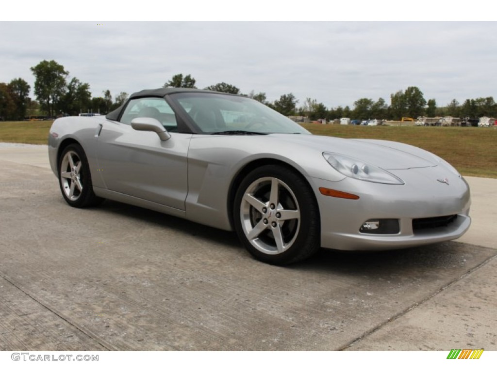 2005 Corvette Convertible - Machine Silver / Steel Grey photo #4