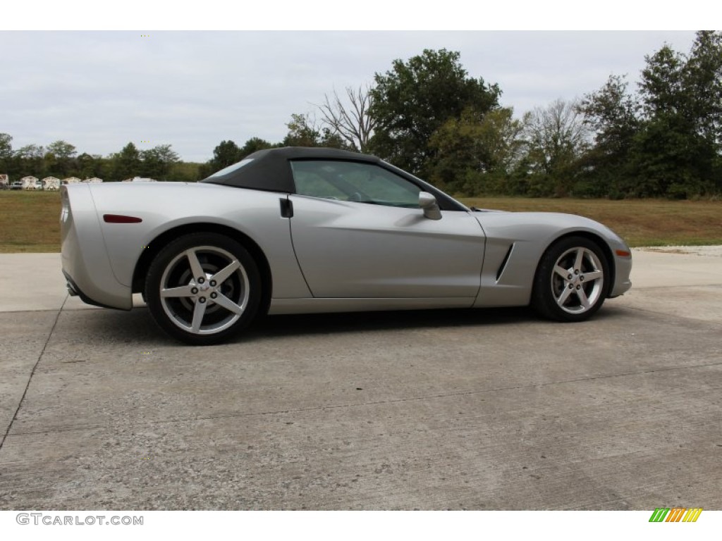 2005 Corvette Convertible - Machine Silver / Steel Grey photo #6