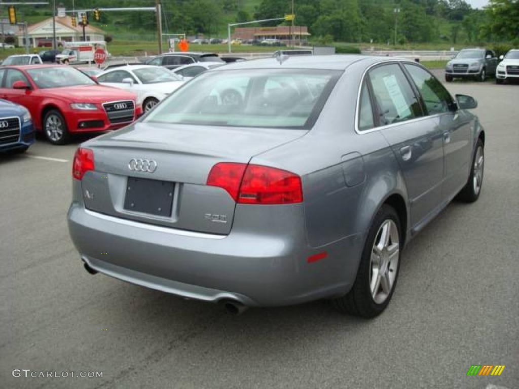 2008 A4 2.0T quattro Sedan - Quartz Grey Metallic / Light Gray photo #4