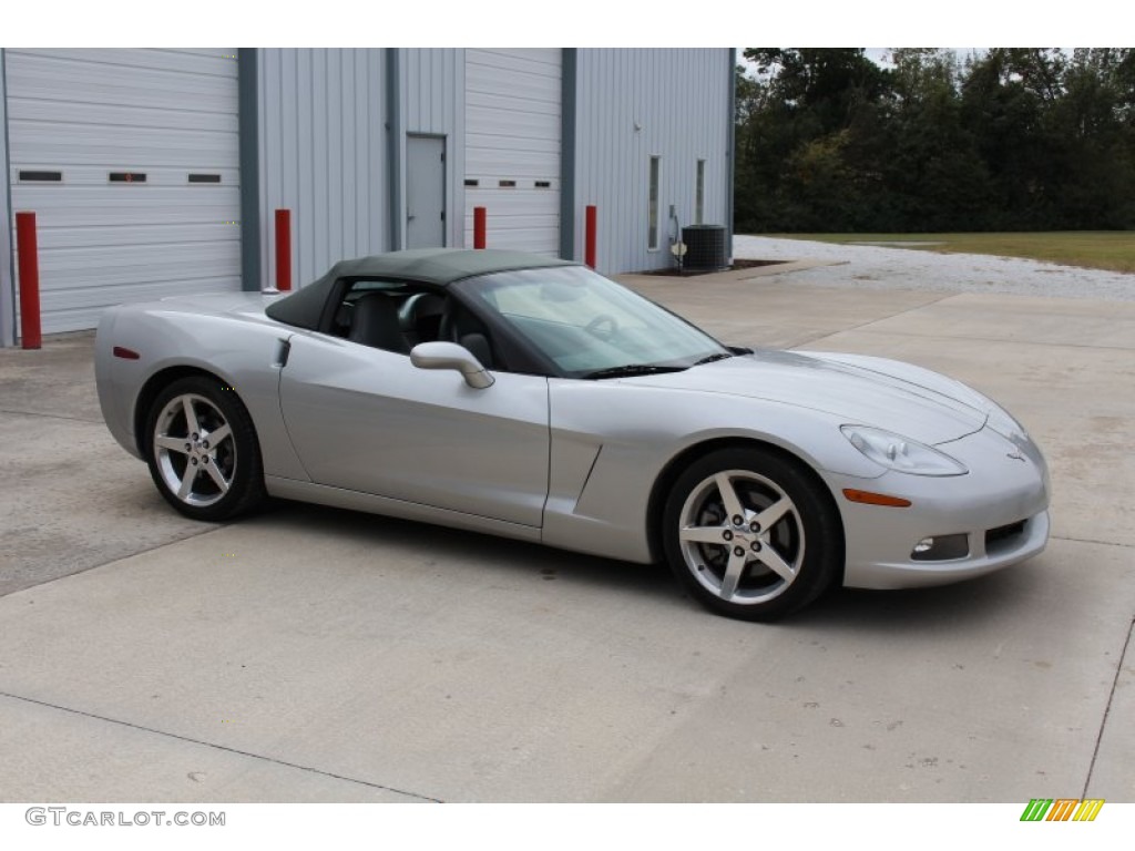2005 Corvette Convertible - Machine Silver / Steel Grey photo #27
