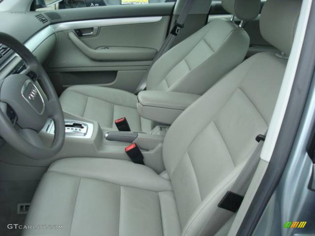 2008 A4 2.0T quattro Sedan - Quartz Grey Metallic / Light Gray photo #8