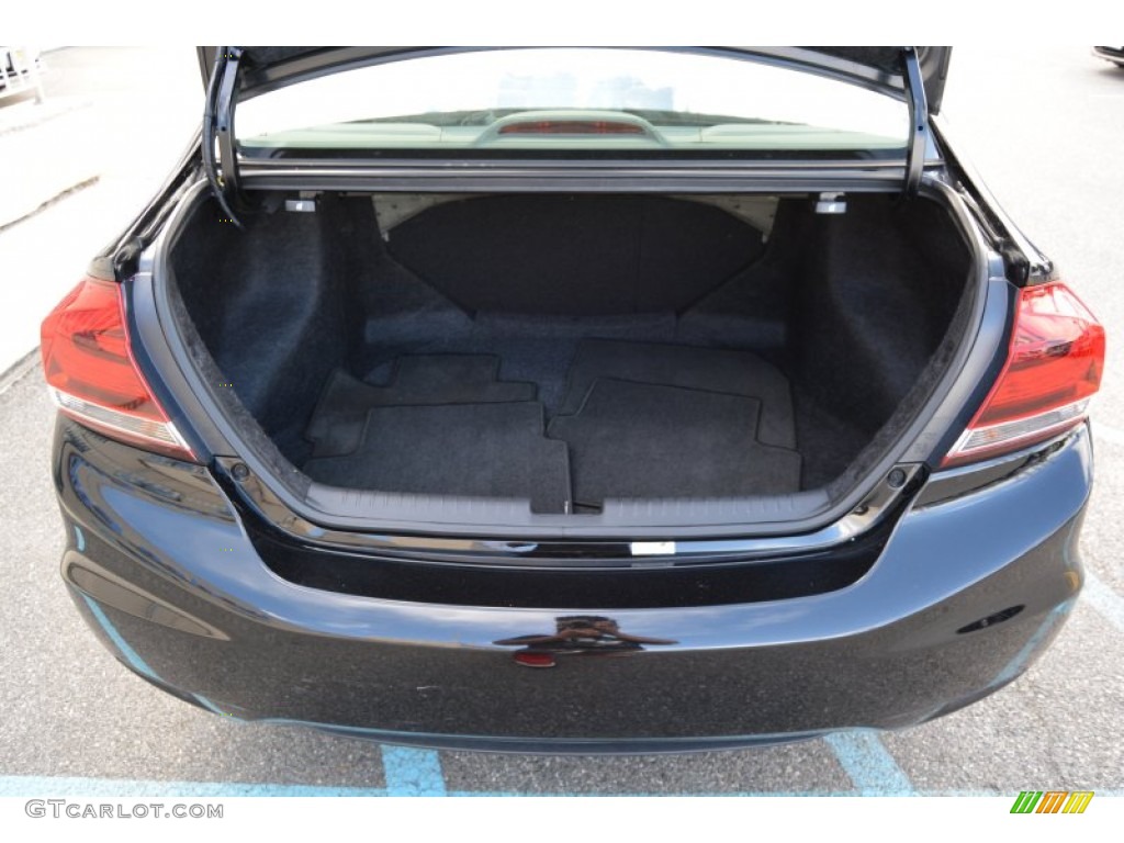 2013 Civic EX Sedan - Crystal Black Pearl / Gray photo #22