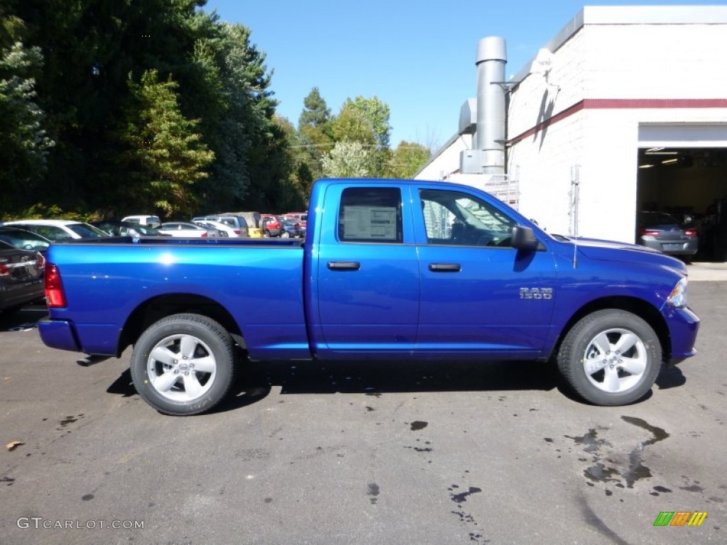 Blue Streak Pearl 2016 Ram 1500 Express Quad Cab 4x4 Exterior Photo #107672812