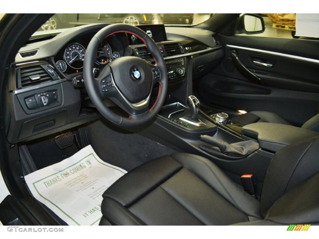 Black Interior 2016 BMW 4 Series 428i Coupe Photo #107673064