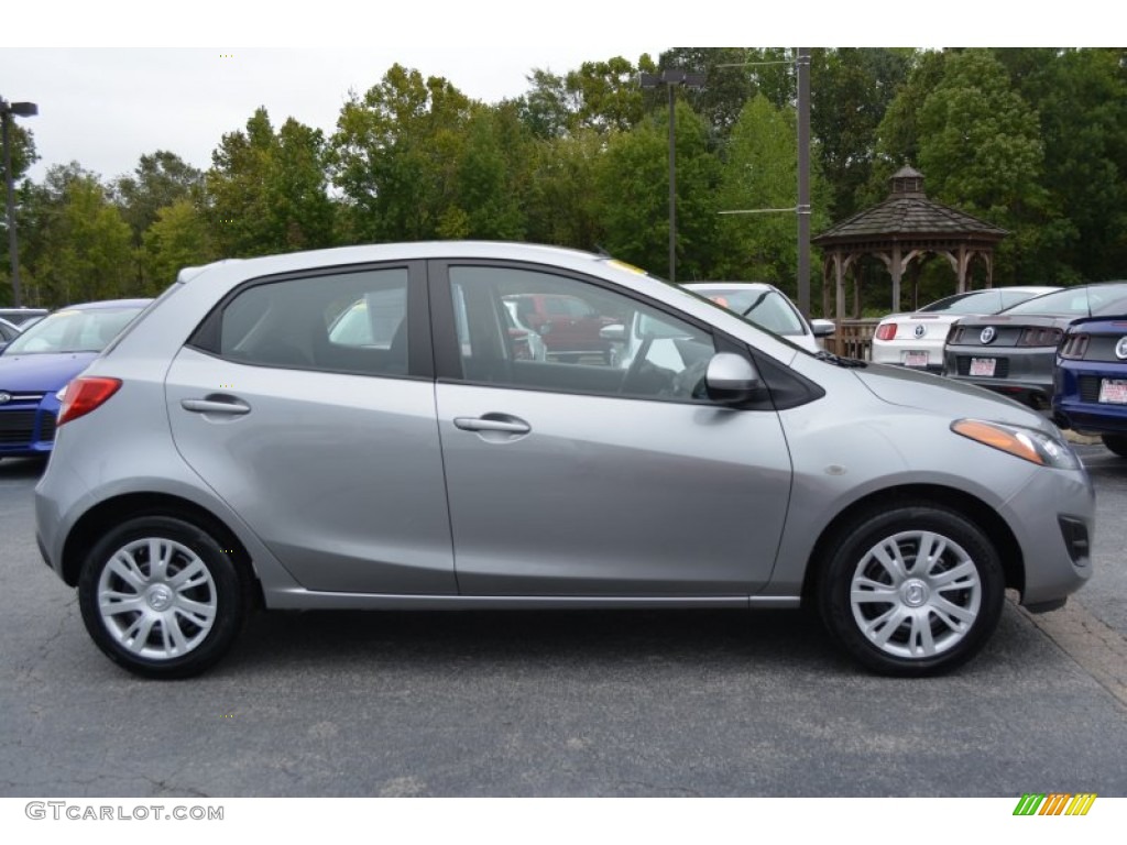 2012 MAZDA2 Sport - Liquid Silver Metallic / Black photo #2