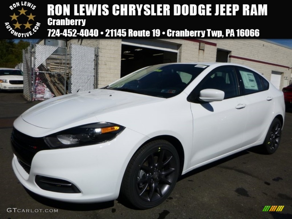 Bright White Dodge Dart