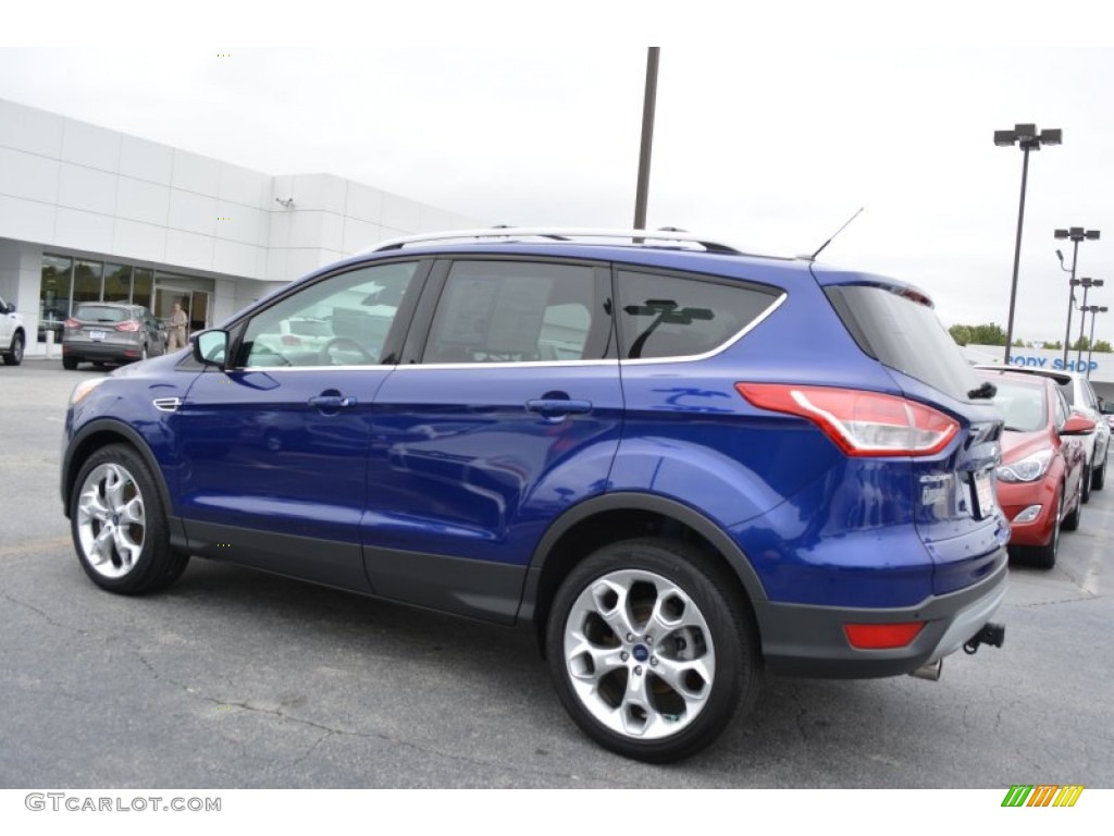 2013 Escape Titanium 2.0L EcoBoost - Deep Impact Blue Metallic / Charcoal Black photo #5