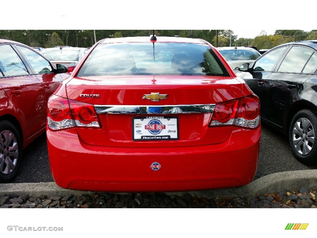 2016 Cruze Limited LS - Red Hot / Jet Black/Medium Titanium photo #4