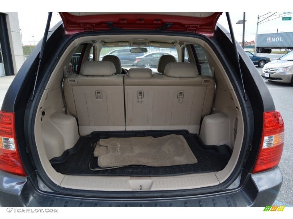 2007 Sportage LX - Volcanic Red / Beige photo #18