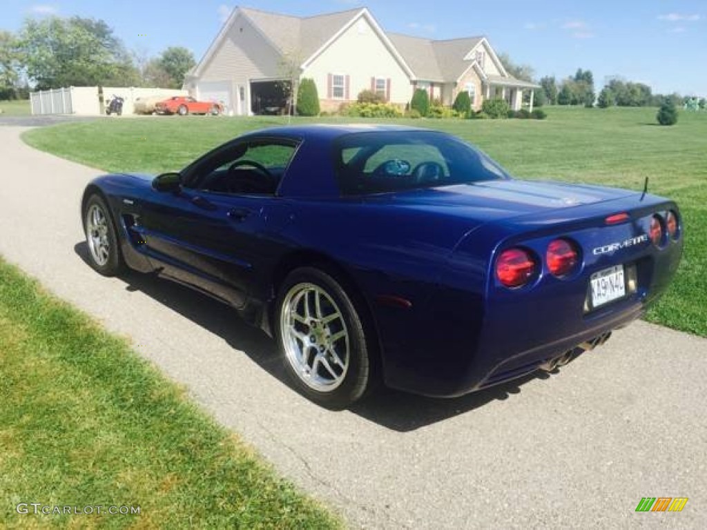 2004 Corvette Z06 - LeMans Blue Metallic / Black photo #4