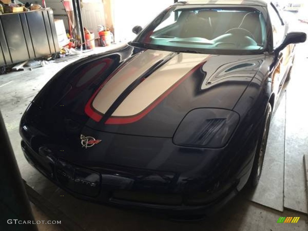 2004 Corvette Z06 - LeMans Blue Metallic / Black photo #11