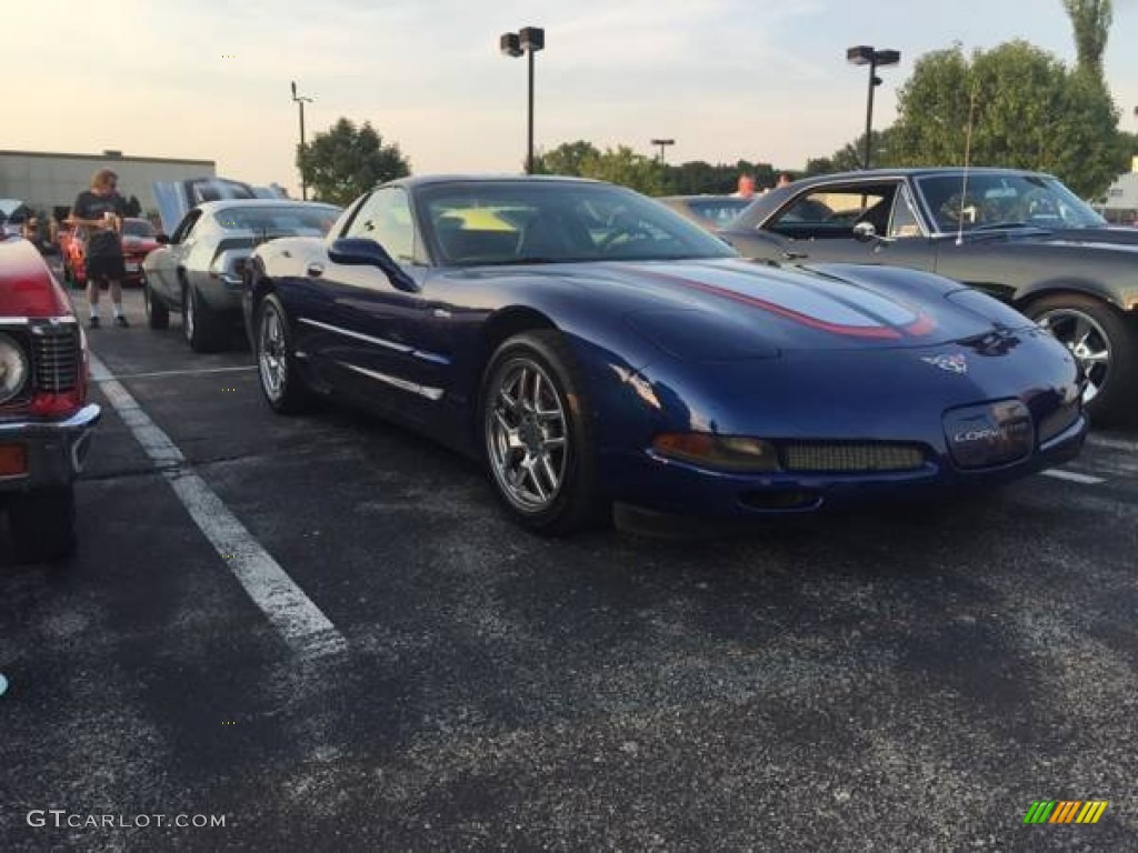 2004 Corvette Z06 - LeMans Blue Metallic / Black photo #12