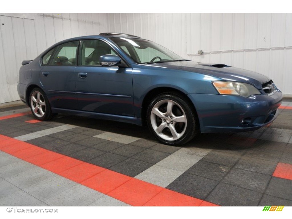Atlantic Blue Pearl 2005 Subaru Legacy 2.5 GT Limited Sedan Exterior Photo #107683234