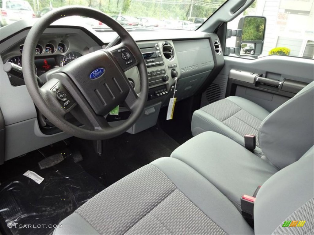 Steel Interior 2016 Ford F350 Super Duty XLT Super Cab 4x4 Photo #107684866
