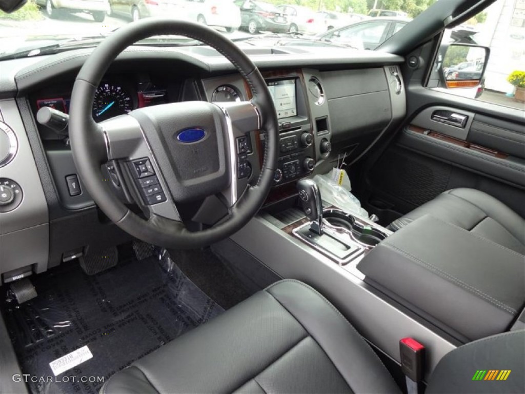Ebony Interior 2016 Ford Expedition EL Platinum 4x4 Photo #107684964