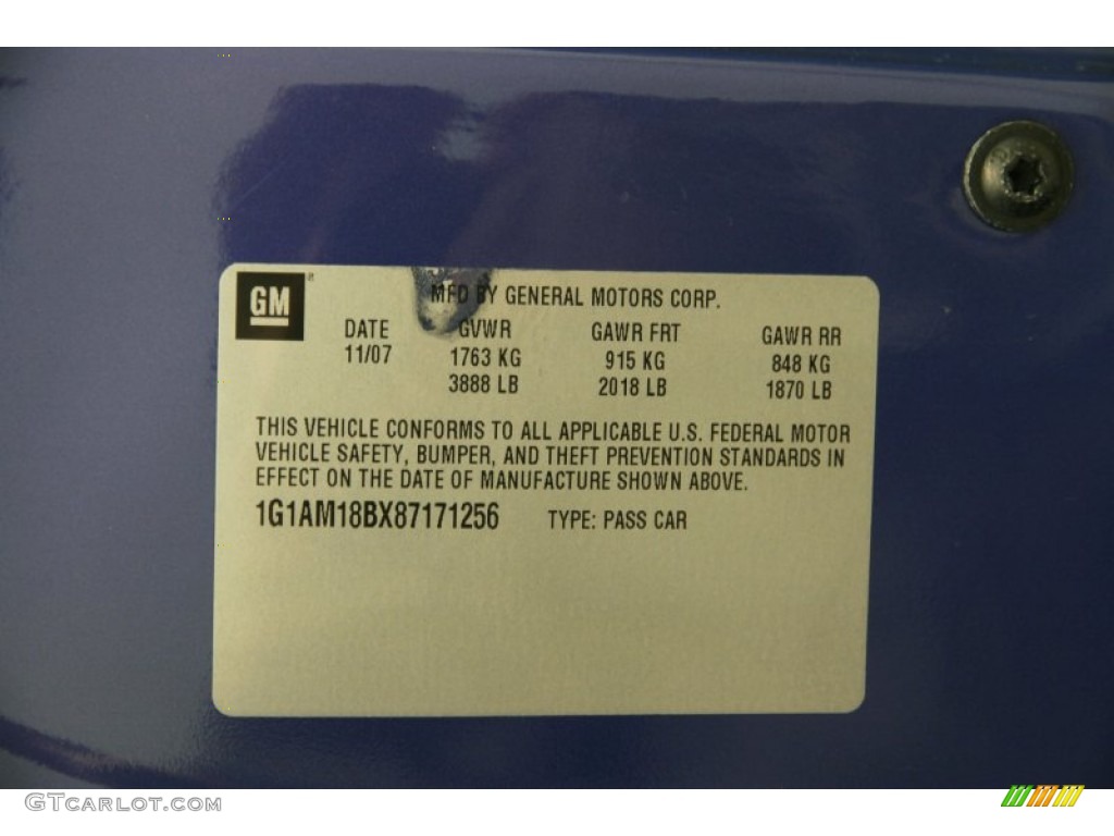 2008 Cobalt Sport Coupe - Blue Flash Metallic / Ebony photo #15