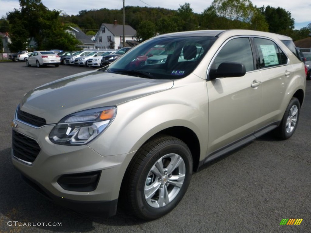 Champagne Silver Metallic 2016 Chevrolet Equinox LS AWD Exterior Photo #107687936