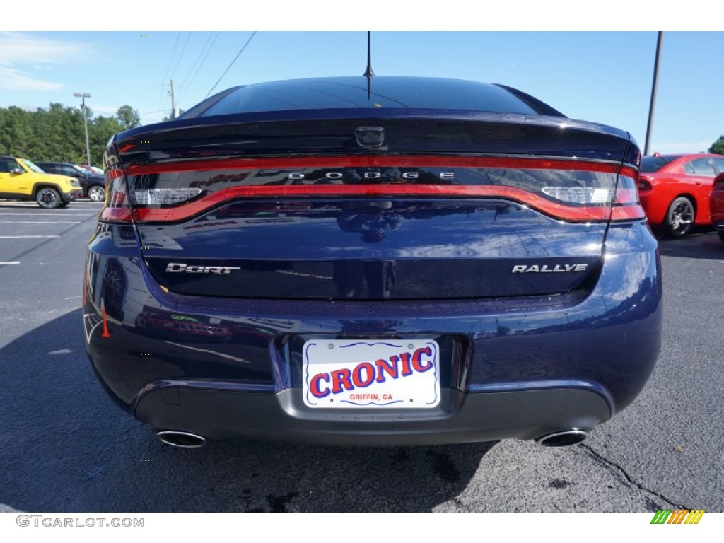 2016 Dart SXT Rallye - True Blue Pearl / Black/Light Tungsten photo #6