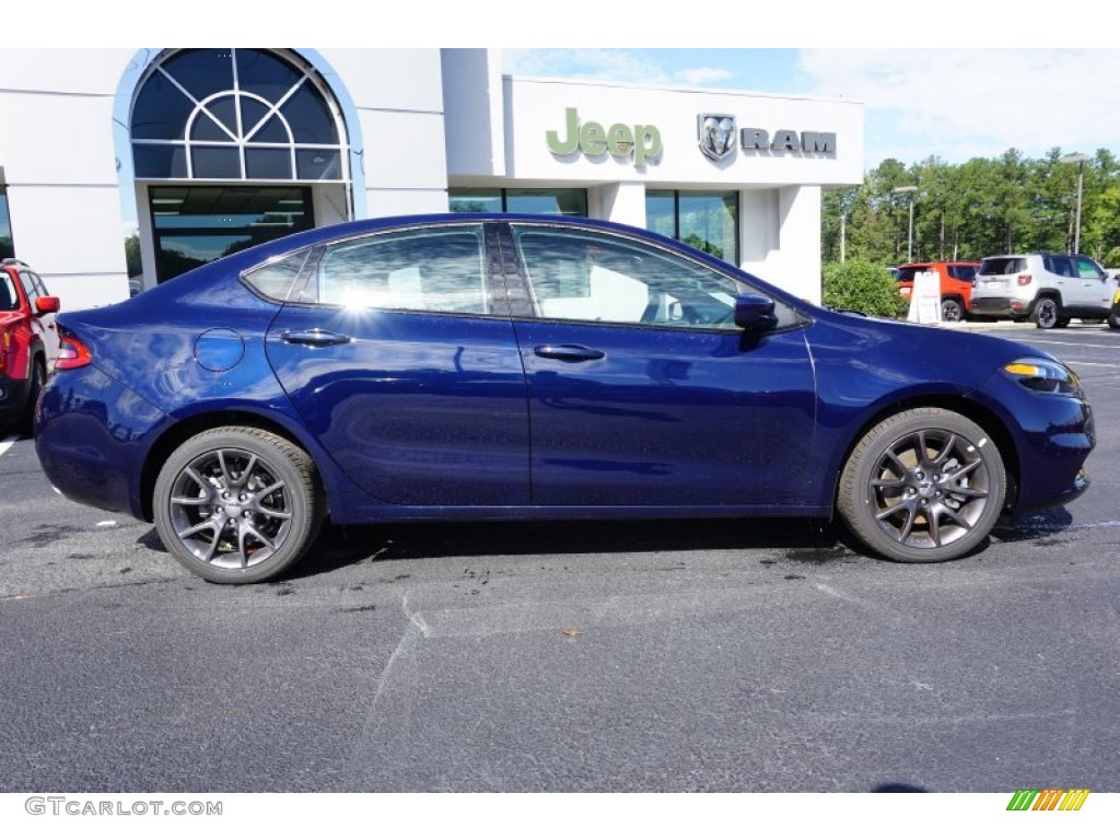 2016 Dart SXT Rallye - True Blue Pearl / Black/Light Tungsten photo #8