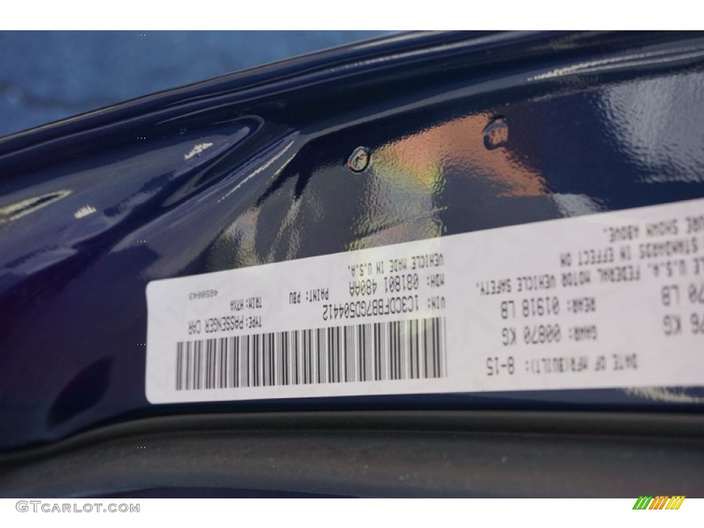2016 Dart SXT Rallye - True Blue Pearl / Black/Light Tungsten photo #16