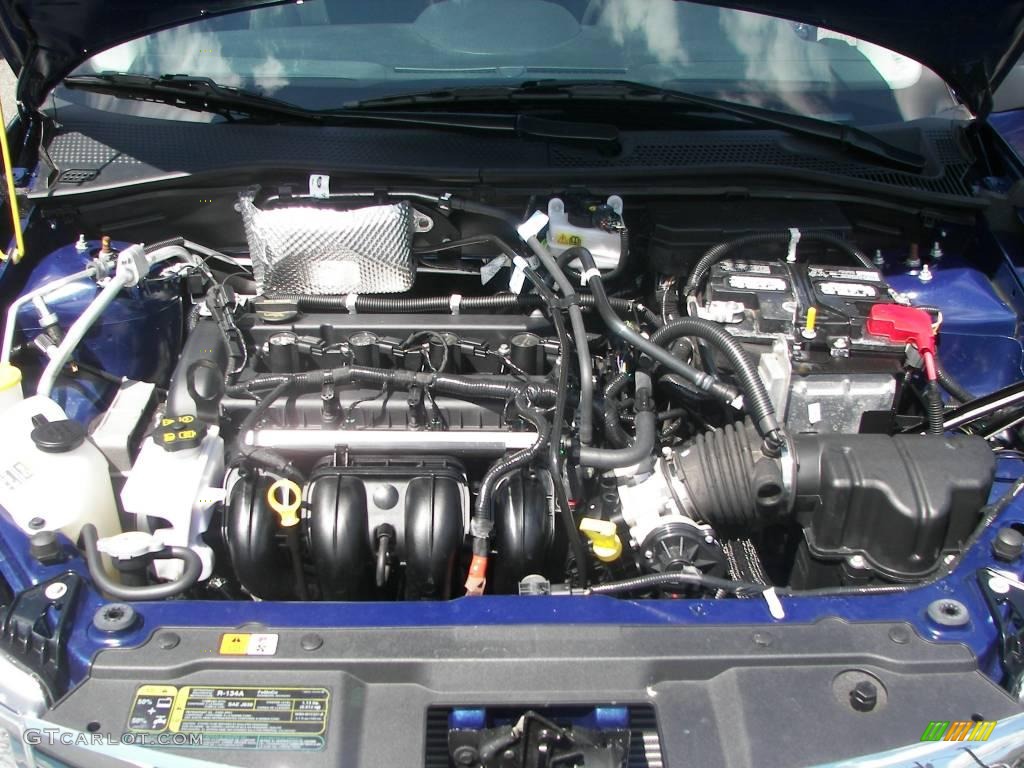 2008 Focus SE Sedan - Vista Blue Metallic / Charcoal Black photo #8