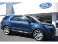 2016 Blue Jeans Metallic Ford Explorer XLT  photo #1