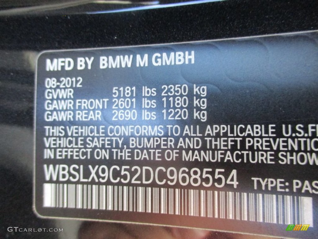 2013 M6 Coupe - Black Sapphire Metallic / Silverstone II photo #19